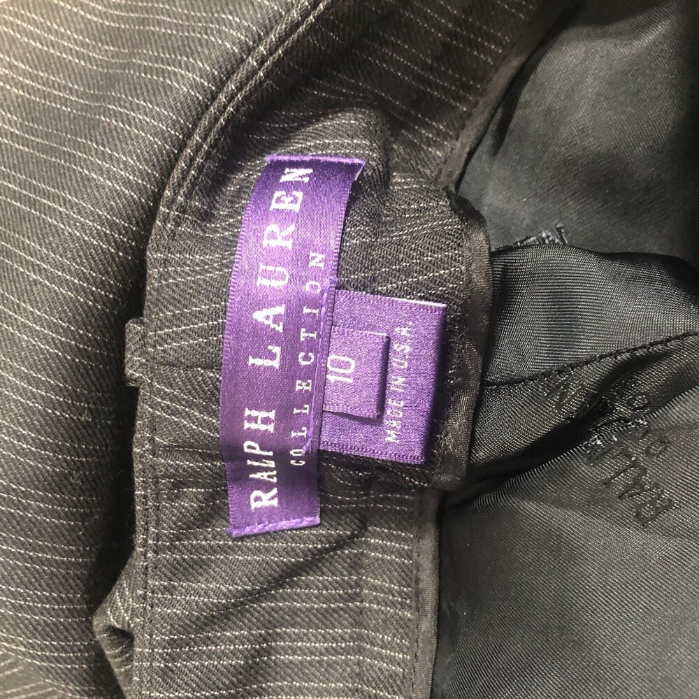 Ralph Lauren Purple Label Y2K Style Flare Pinstriped Office Siren 10 Pants - Picture 3 of 14